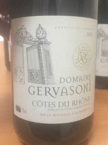 Gervasoni Domaine Cotes Du Rhone Vivino Us