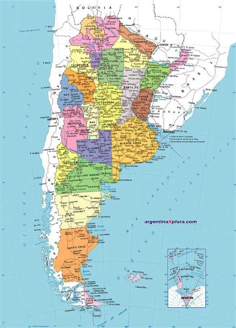 Mapa De La Republica Argentina World Geography Map Map Geography Map