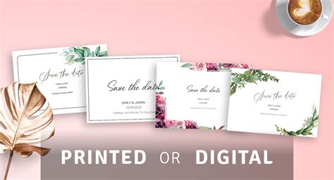 Wedding Save the Date Cards - Download or Buy Prints