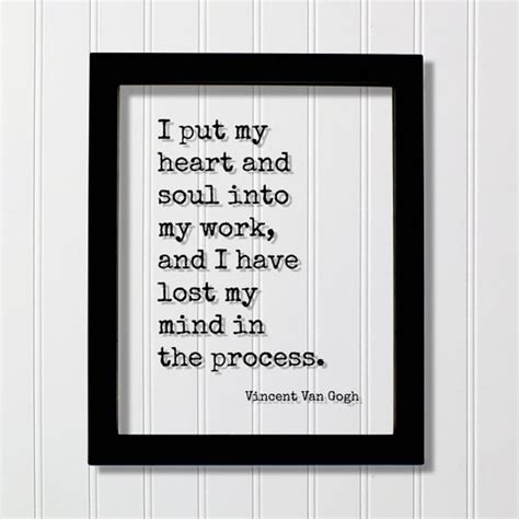 Vincent Van Gogh Quotes I Put My Etsy