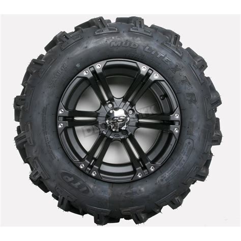 ITP Mud Lite XTR 27x11R 14 Tire SS212 Black Alloy Wheel Kit 43195L