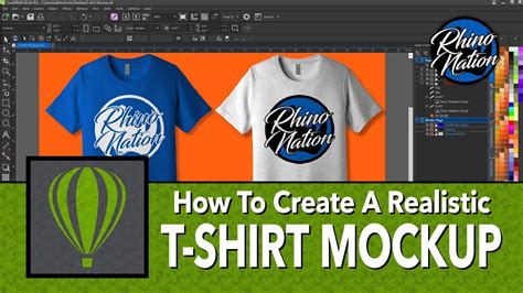 How To Create A T Shirt Mockup In Coreldraw Youtube