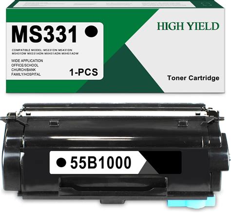 Amazon Lexmark 55b1h00 Return Program High Yield Toner 15 000