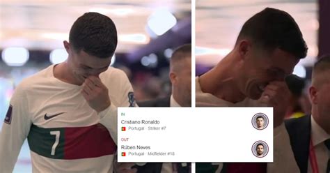 Ronaldo Cries As Morocco Knocks Portugal Out Of World Cup Football