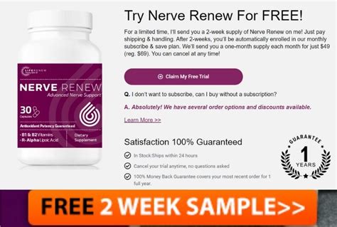 Nerve Renew Reviews Does Neuropathy Treatment Group Nerverenew Work