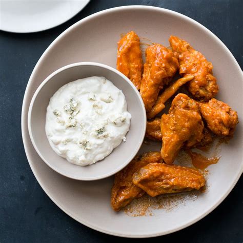 Chicken Wings with Blue Cheese Dip Recipe - Todd Porter and Diane Cu