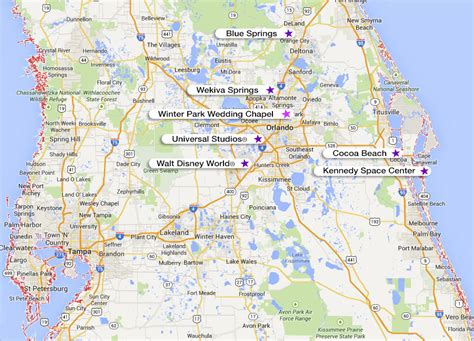 Map Of Central Florida Winter Park Wedding Company | Maps Of Florida