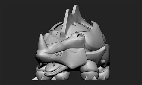 Stl File Pokemon Rhyhorn Rhydon And Rhyperior With 2 Poses Each 🐉・3d