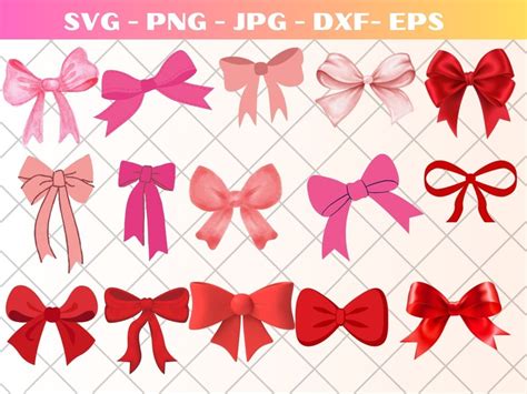 Ribbon Bow Svg Bundle Ribbon Svg Bow Svg Present Svg Bow Tie Svg