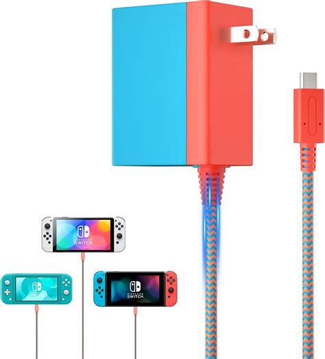 Switch Charger Power Cord Mviioe For Nintendo Switch Ac