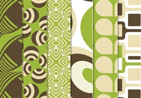 Green Retro Funky Vector Pattern Pack 58693 Vector Art at Vecteezy