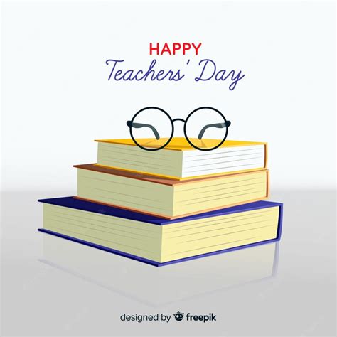 Premium Vector | Realistic teachers day background