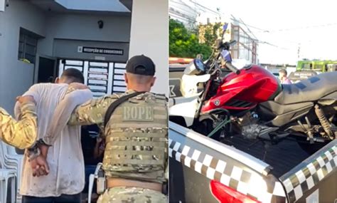 Adolescente Apreendido Motocicleta Roubada E Simulacro De Arma Em