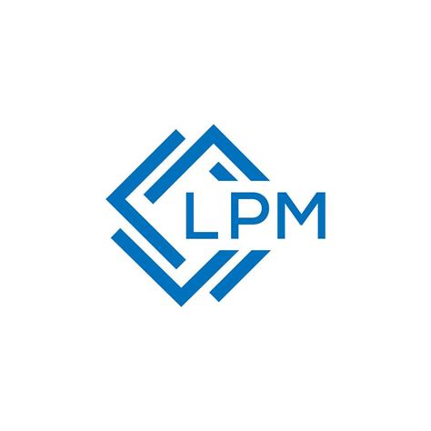 LPM letter logo design on white background. LPM creative circle letter ...