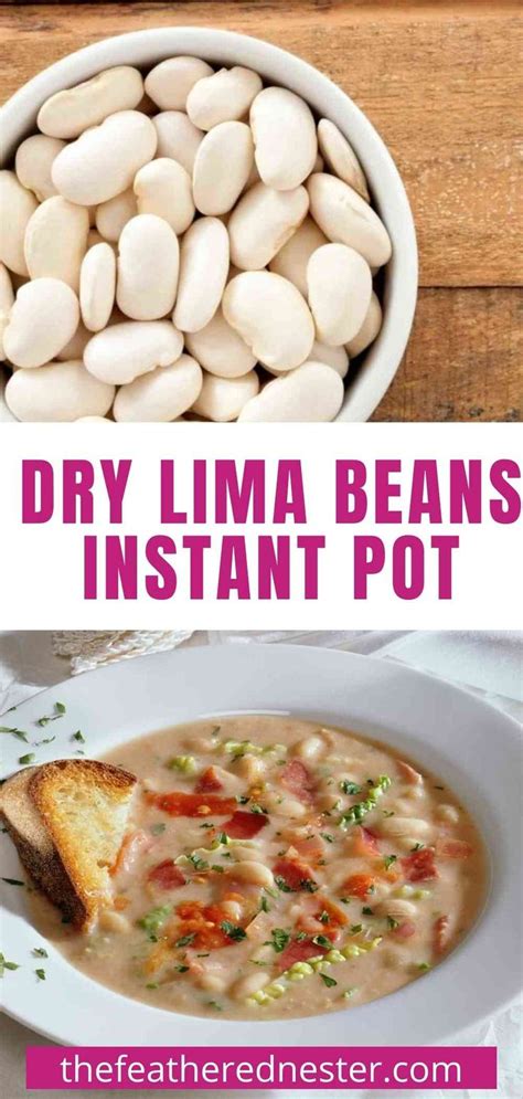 Instant Pot Lima Beans and Ham made from dried beans | Lima beans and ...