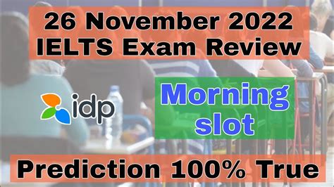 26 November 2022 Ielts Exam Review Listening Reading Writing Answer