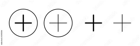 icon vector add  sign  symbol stock vector adobe stock