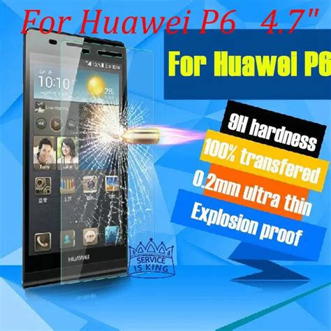 Explosion Proof Tempered Glass Film For Huawei Ascend P6 P 6 Tempered