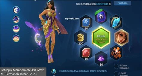 Petunjuk Memperoleh Skin Gratis Ml Permanen Terbaru