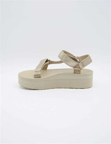 Teva Sandalo Platform Universal Metallic Champagne