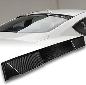 Amazon Hk Black Real Carbon Fiber Rear Window Roof Spoiler Wing