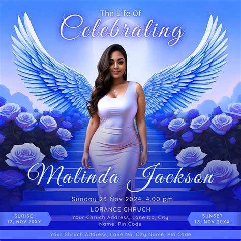 Memorial Funeral Announcement Flyer Funeral Announcement Template