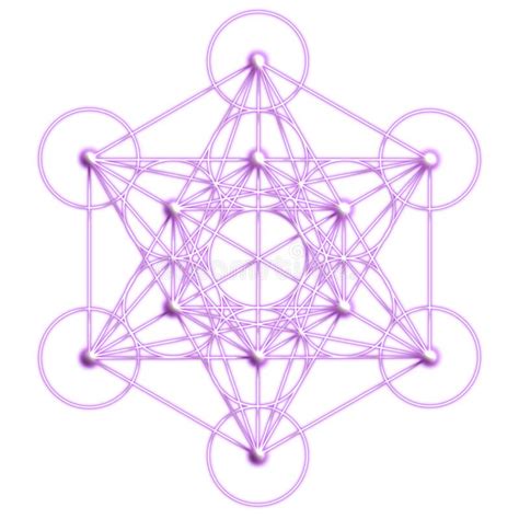 Projeto De Geometria Sagrada O Cubo De Metatrons Foto De Stock