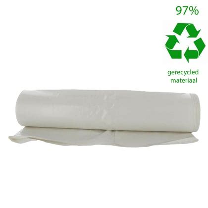 CaluClean Afvalzak 55x65cm Wit LDPE T30 25st Carel Lurvink B V