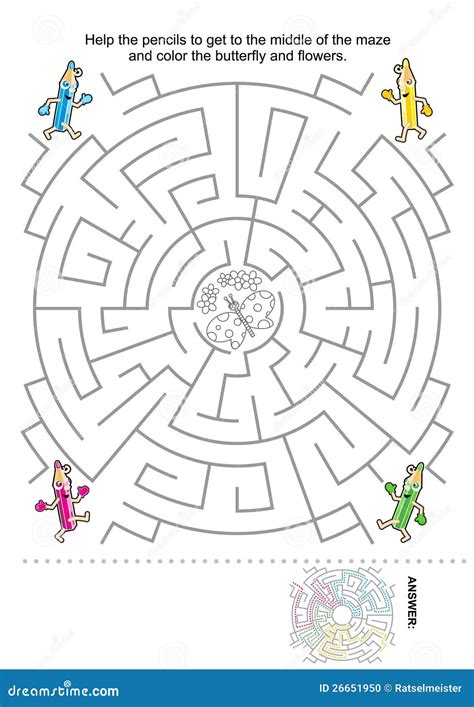 Maze game for kids stock vector. Illustration of find - 26651950