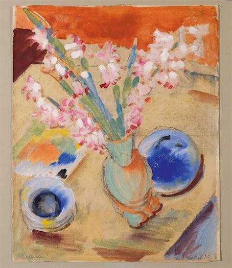 Erich Heckel Hyacinthen Fettkreide Aquarell Und Gou