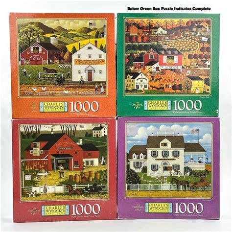 4 CHARLES WYSOCKI 1000 PC JIGSAW PUZZLES