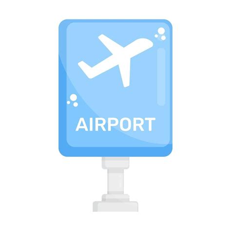 Airport Roadway Sign 2527651 Vector Art at Vecteezy