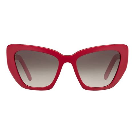 Prada Prada Postcard Cat Eye Sunglasses Alternative Fit Ruby Red Prada Collection