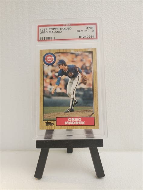 1987 TOPPS TRADED 70T GREG MADDUX RC CUBS HOF PSA 10 EBay