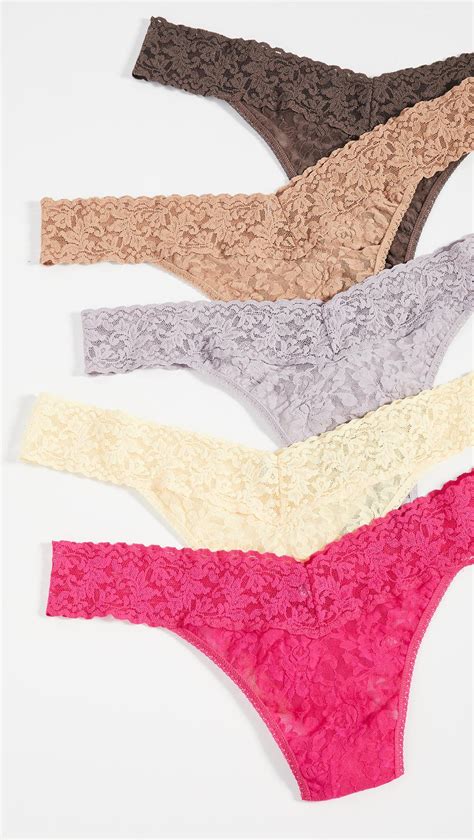 Hanky Panky Plus 5 Pack Signature Lace Thongs Lyst