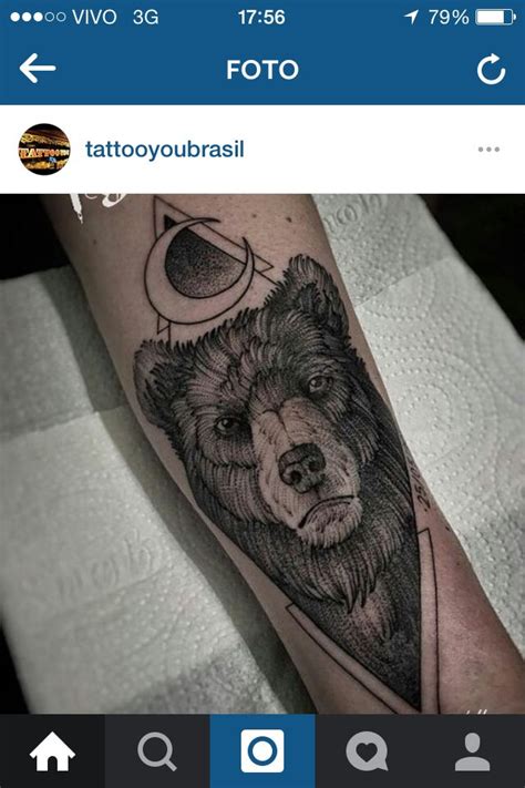 Urso Tattoo Tatuagens De Urso Tattoo Ursos Tatuagem Masculina Bra O