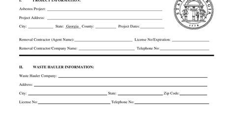 Asbestos Disposal Manifest PDF Form FormsPal