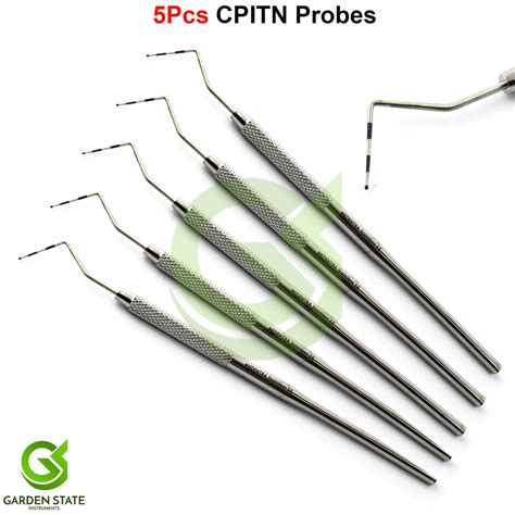 5Pcs Perio CPITN Probe Color Coded Periodontal Gum Pocket Measuring