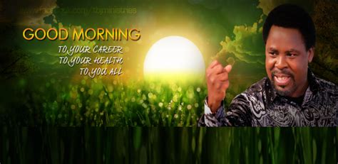 Good Morning By Prophet Tb Joshua Joshua New Sticker Good Morning