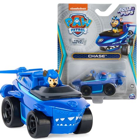 Psi Patrol Metalowy Mini Pojazd Aqua Pups Chase True Metal Spin