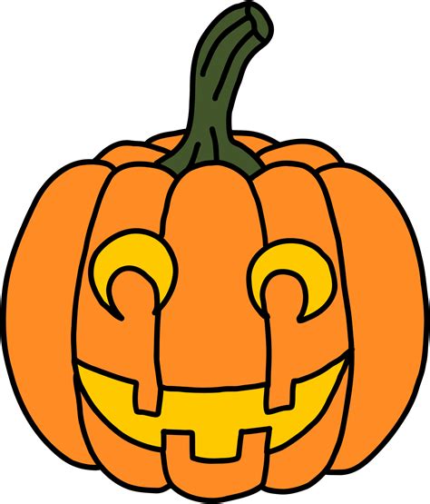 Simplicity Halloween Pumpkin Freehand Drawing Flat Design Png