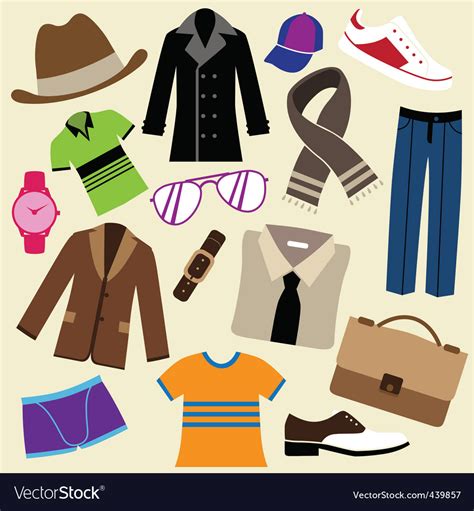 Fashion Clothes And Accessories Royalty Free Vector Image