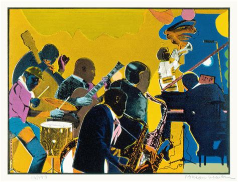 Jazz 1980 By Romare Bearden Paper Print High Custom Prints