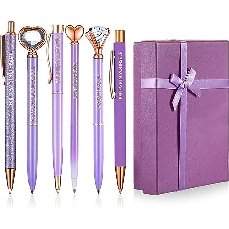 Yeaqee Pcs Inspirational Pen Set For Women Gift Diamond Pens With