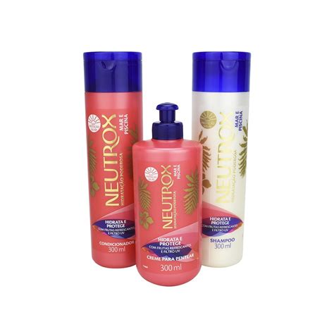 Kit Neutrox Mar E Piscina Shampoo Condicionador Creme 300ml Shopee Brasil