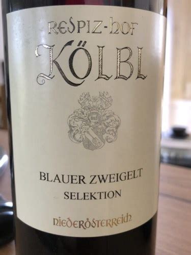 Respiz Hof K Lbl Selektion Blauer Zweigelt Vivino Australia