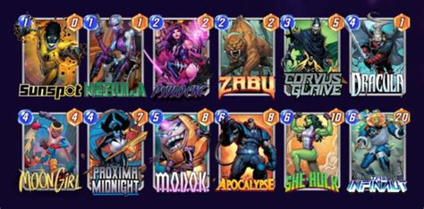 Marvel Snap Proxima Midnight Best Decks And Synergies Mobalytics