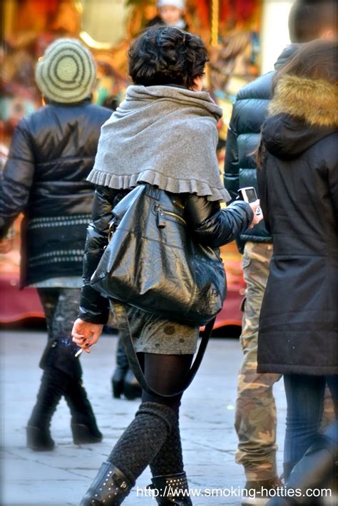 Gorgeous Brunette Smoking Hotties