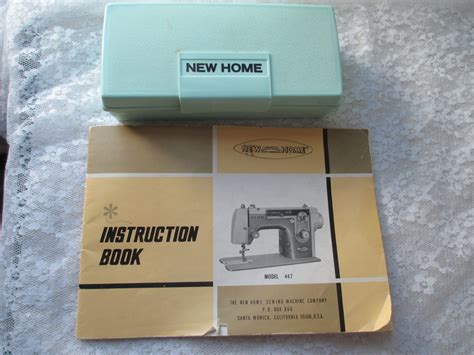 New Home Model 447 Rotary Sewing Machine Manual And