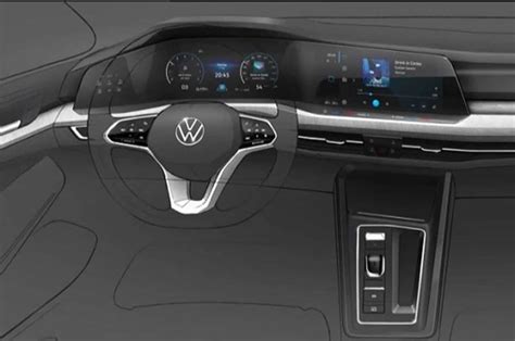 Volkswagen Golf 8 Interior Sketch Unveiled - Motor Illustrated